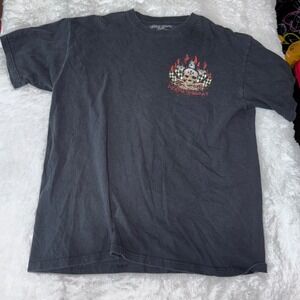 Lethal‎ Threat Death or Glory Skull Graphic T-Shirt Biker Rock Mens Large